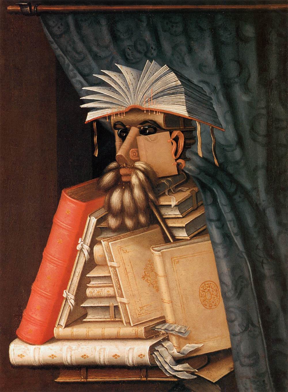A3 Art Print titled The Librarian by Giuseppe Arcimboldo for room decor