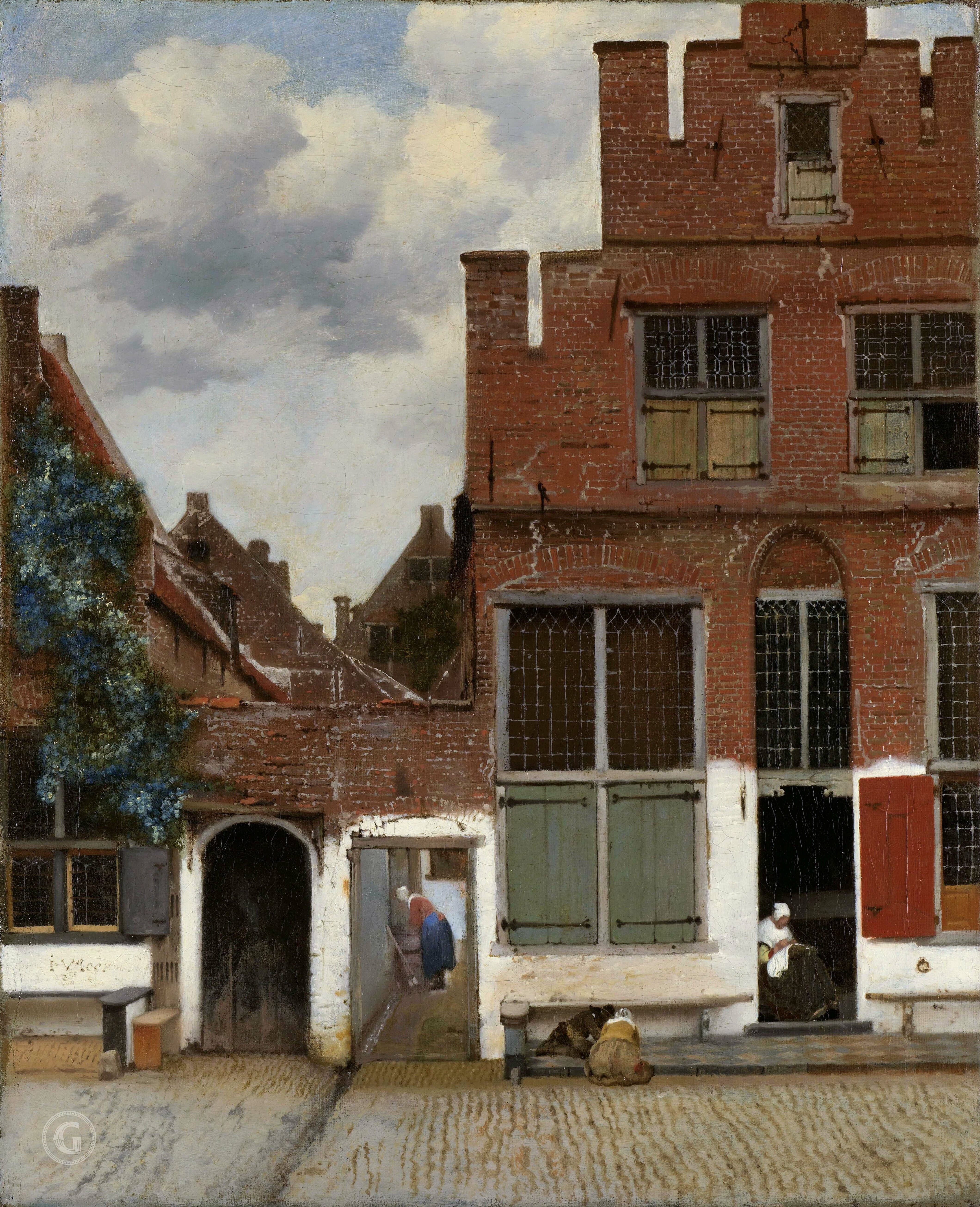 A3 Art Print titled The little street by Johannes Vermeer for room decor