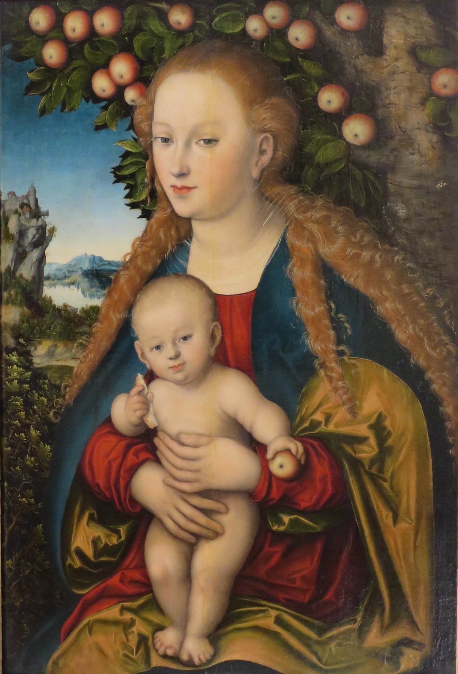 A3 Art Print titled The Madonna and Child by Lucas Cranach the Elder for room decor