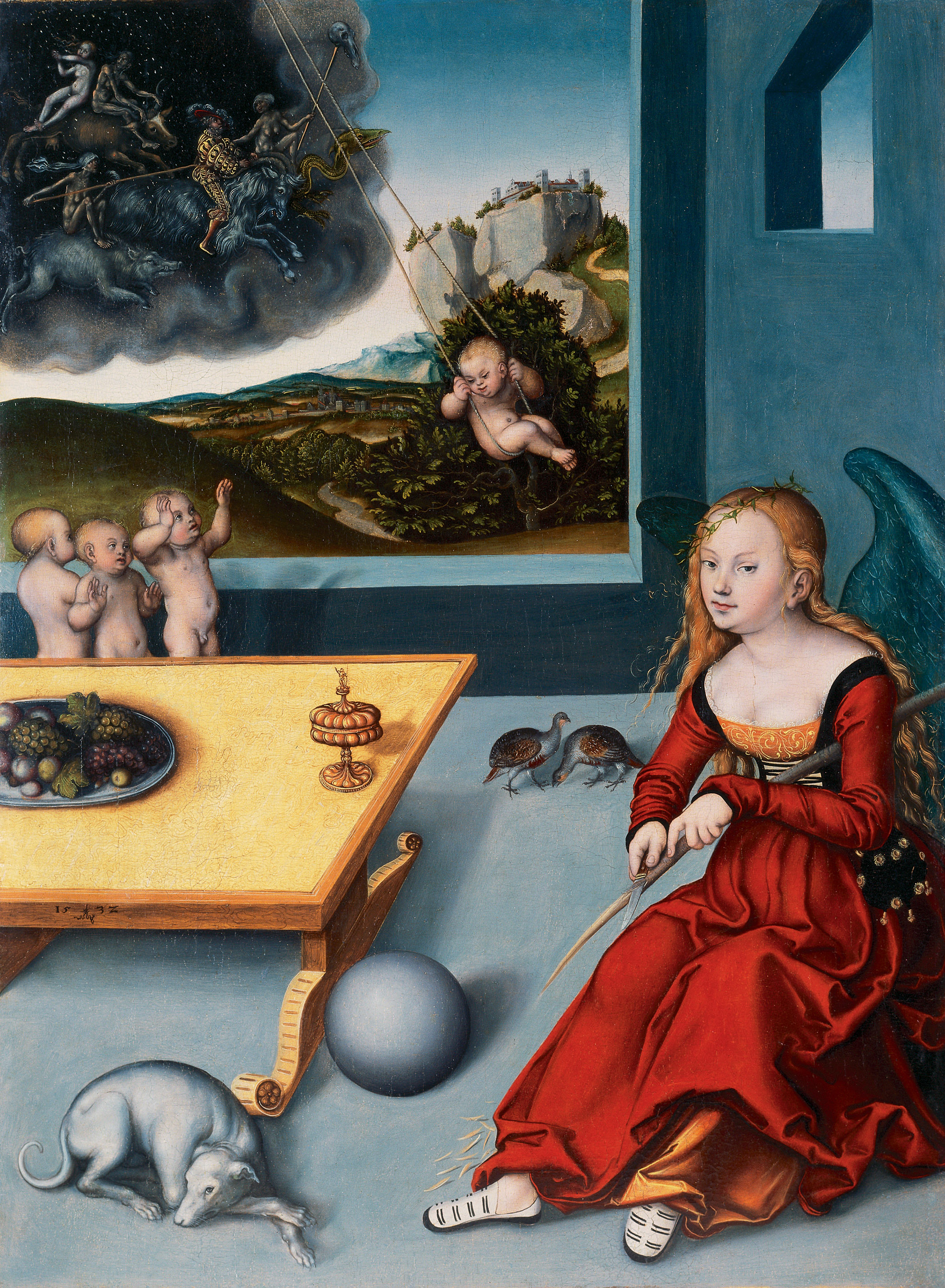 A3 Art Print titled The Melancholia by Lucas Cranach the Elder for room decor