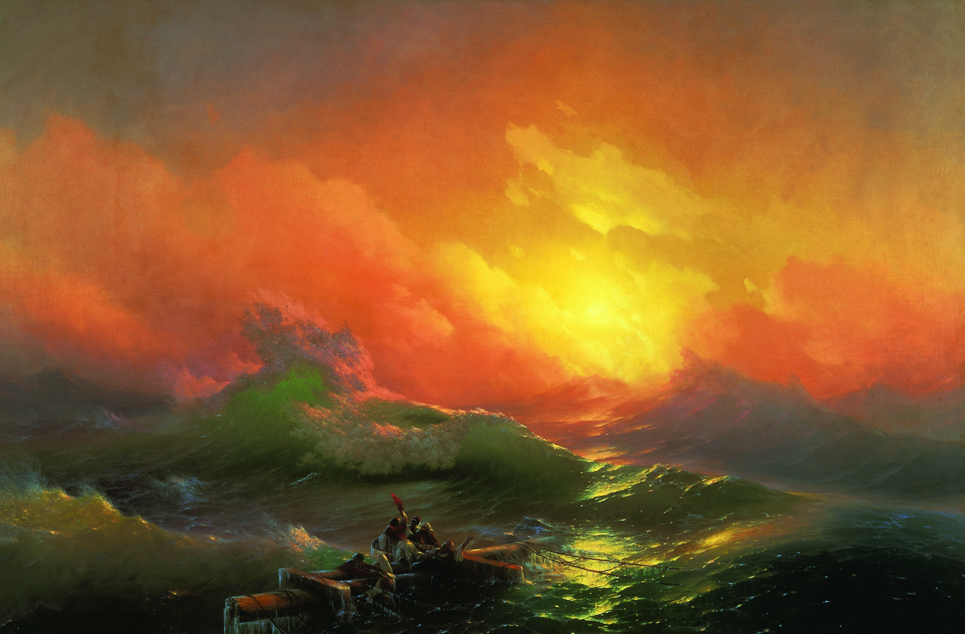 A3 Art Print titled The Ninth Wave by Aivazovsky Ivan for room decor