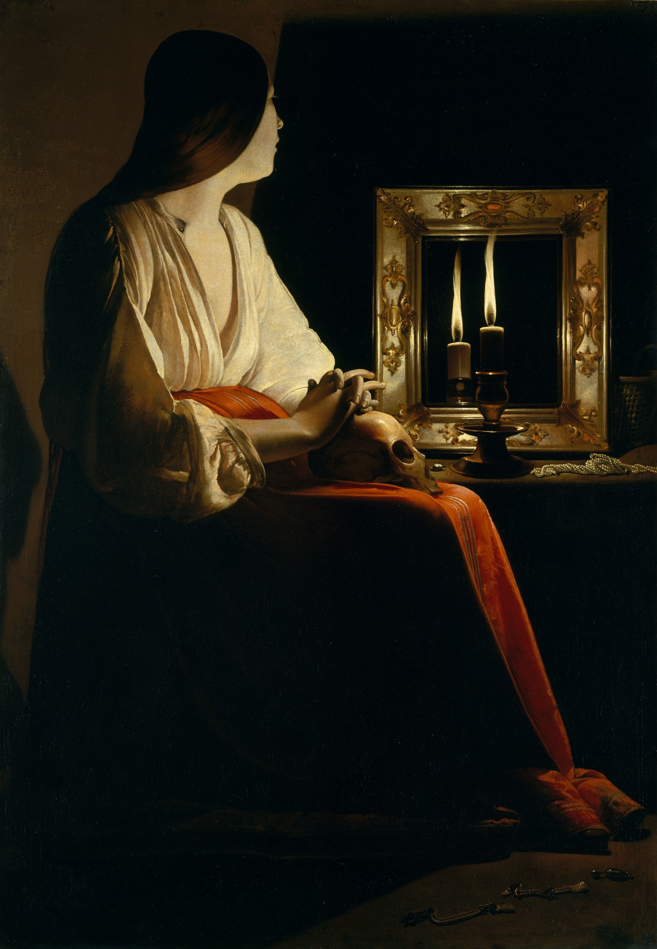A3 Art Print titled The Penitent Magdalen by Georges de La Tour for room decor