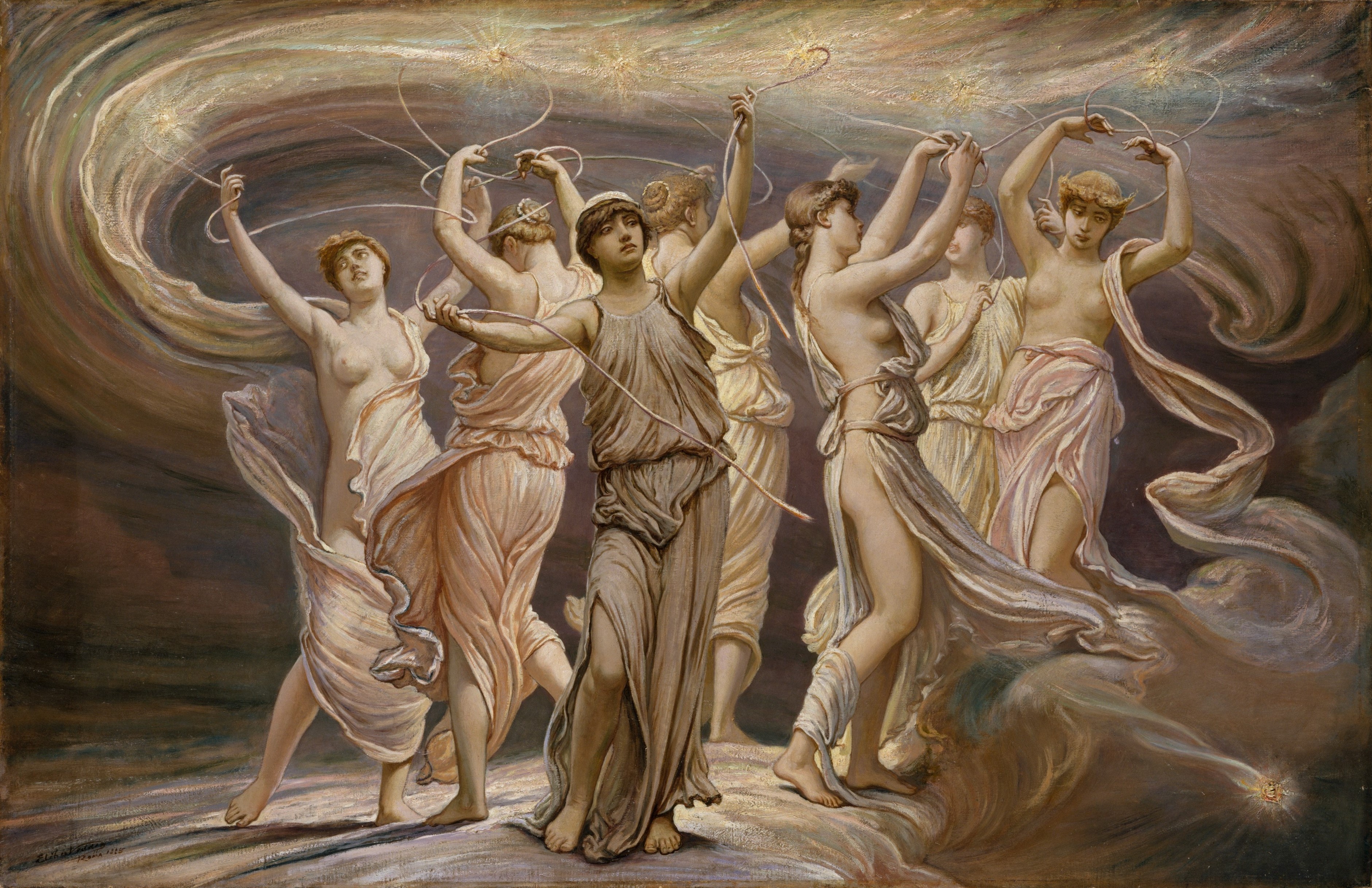 A3 Art Print titled The Pleiades by Elihu Vedder for room decor
