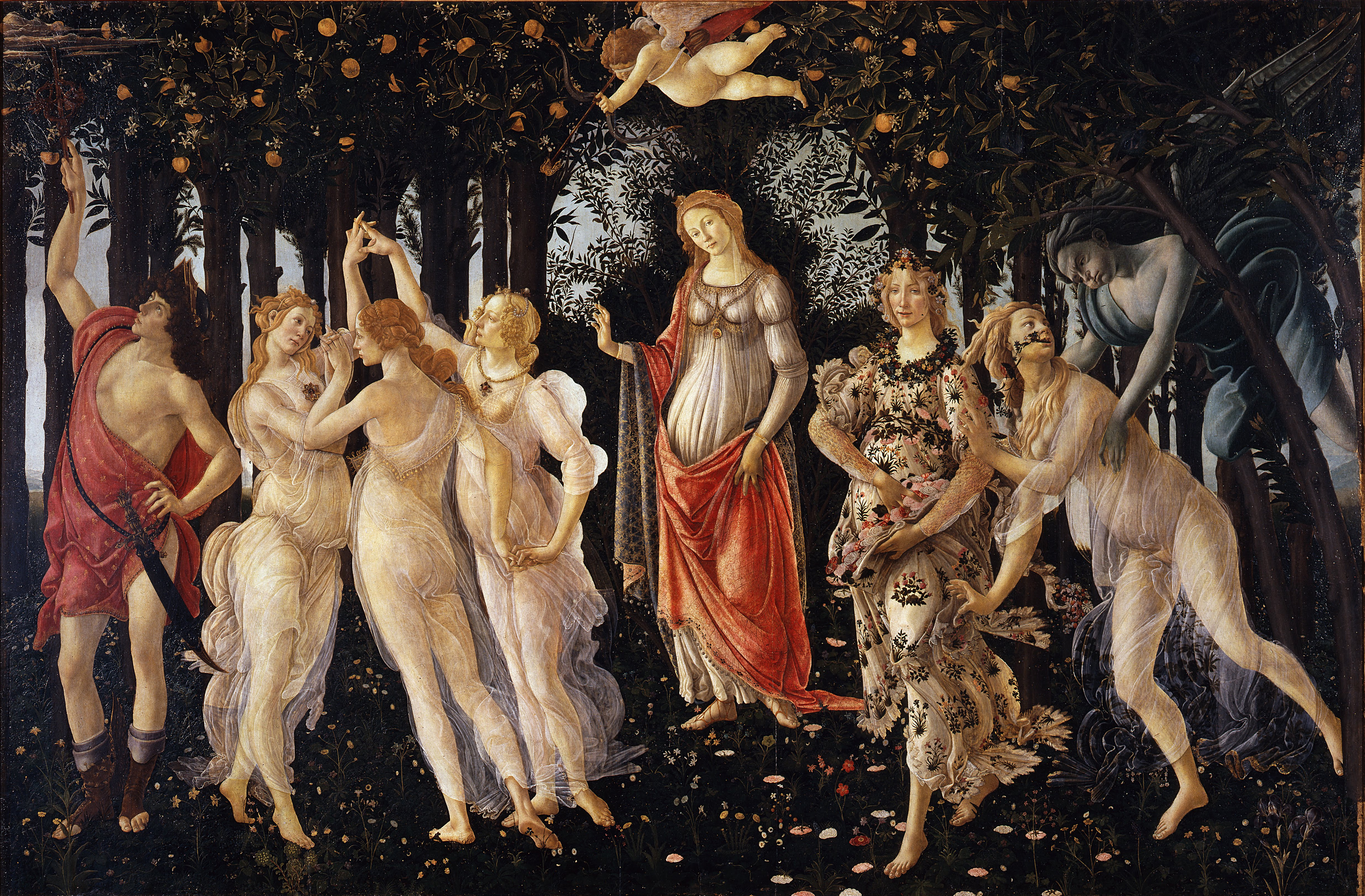 A3 Art Print titled The Primavera by Sandro Botticelli for room decor