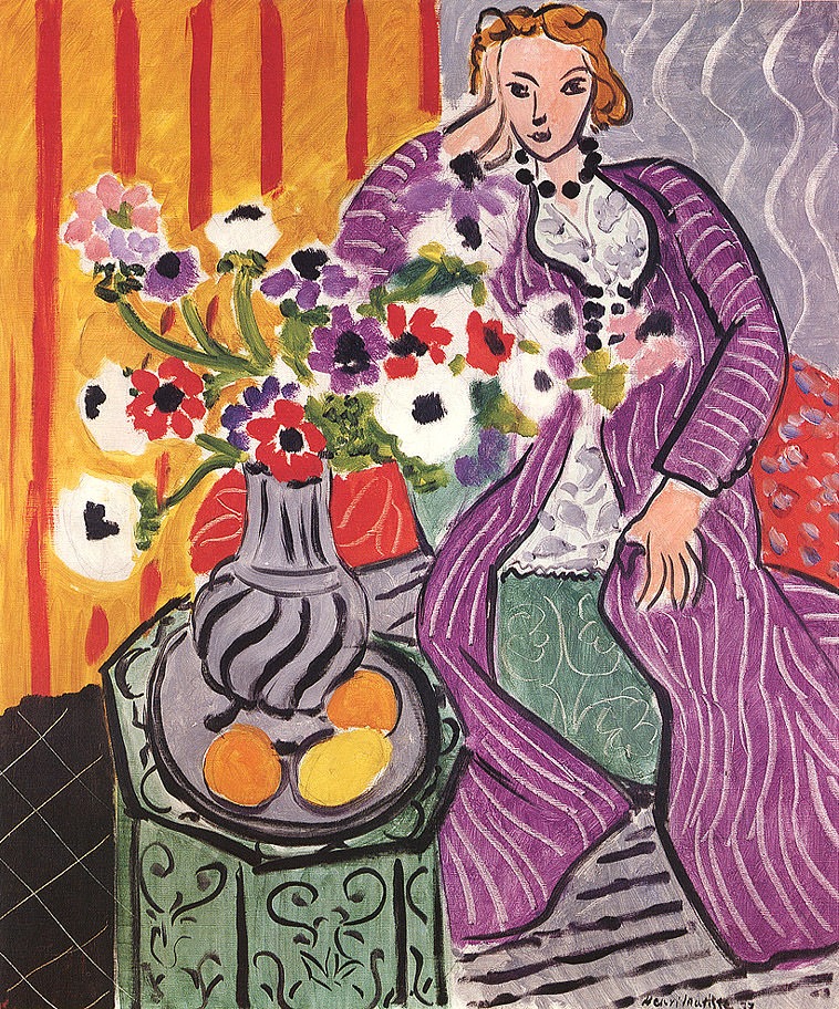 A3 Art Print titled The Purple Robe by Henri Matisse for room decor
