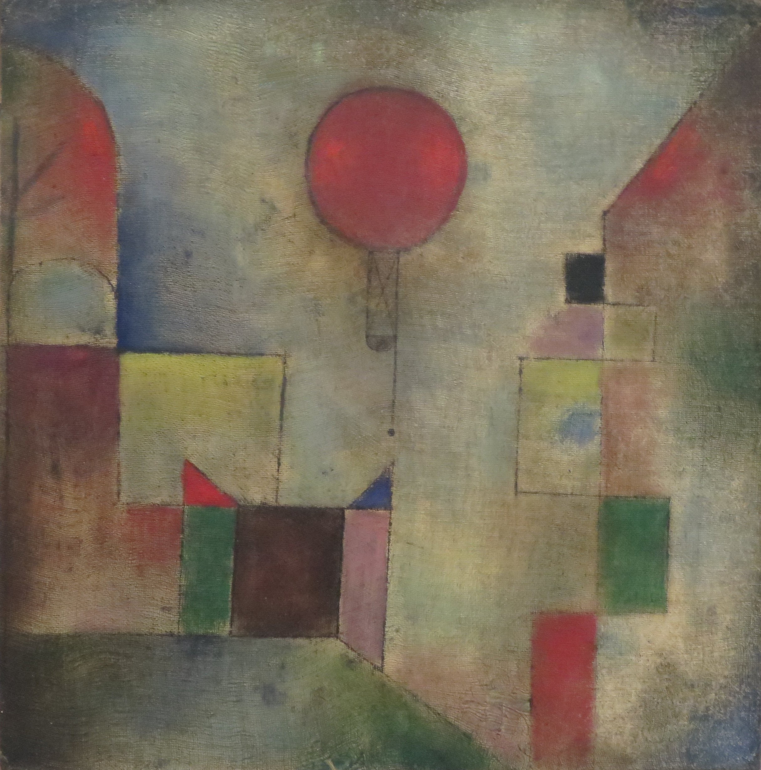 A3 Art Print titled The Red Balloon by Paul Klee for room decor