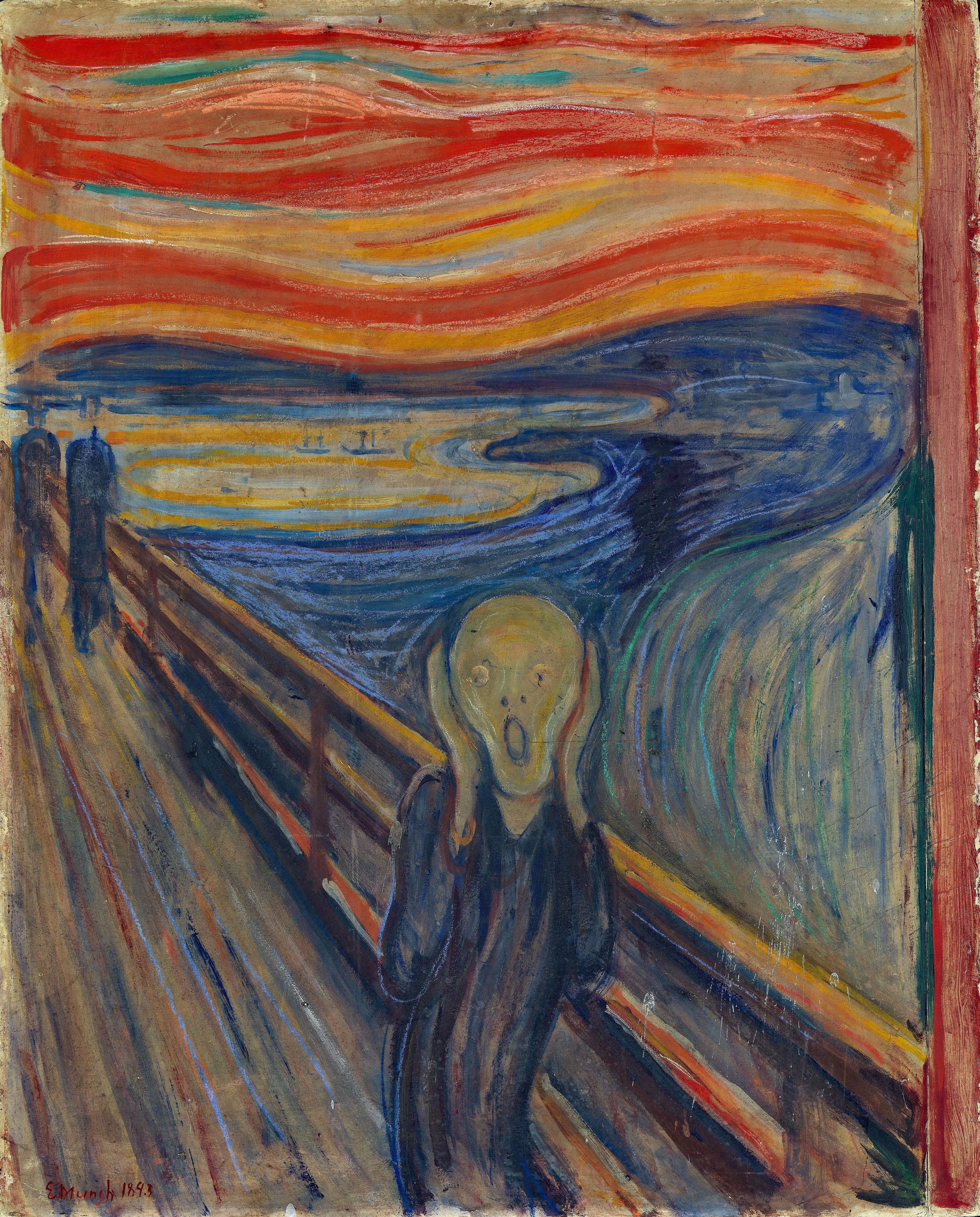 A3 Art Print titled The Scream by Edvard Munch for room decor