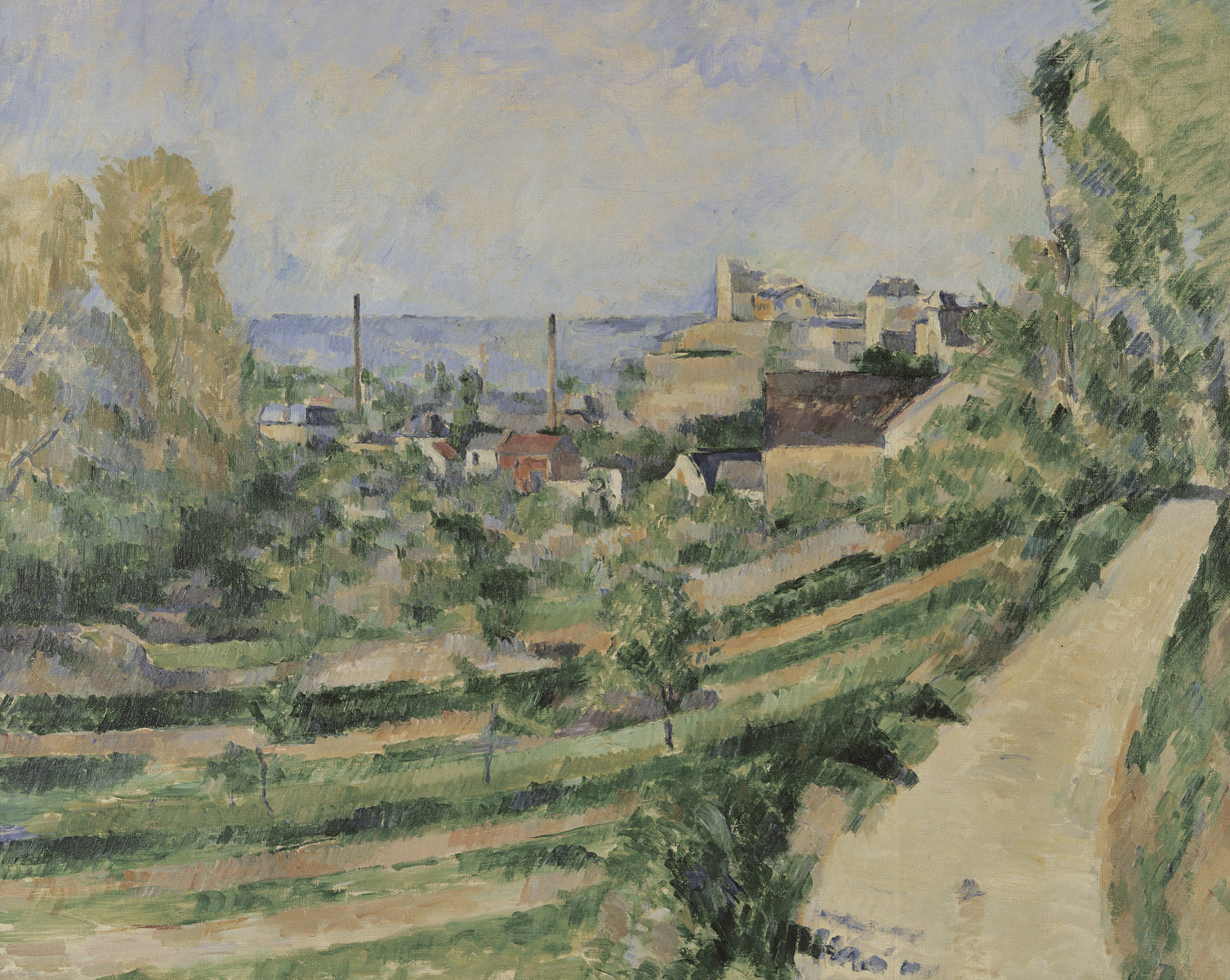 A3 Art Print titled The Sea at L'Estaque by Paul Cezanne for room decor