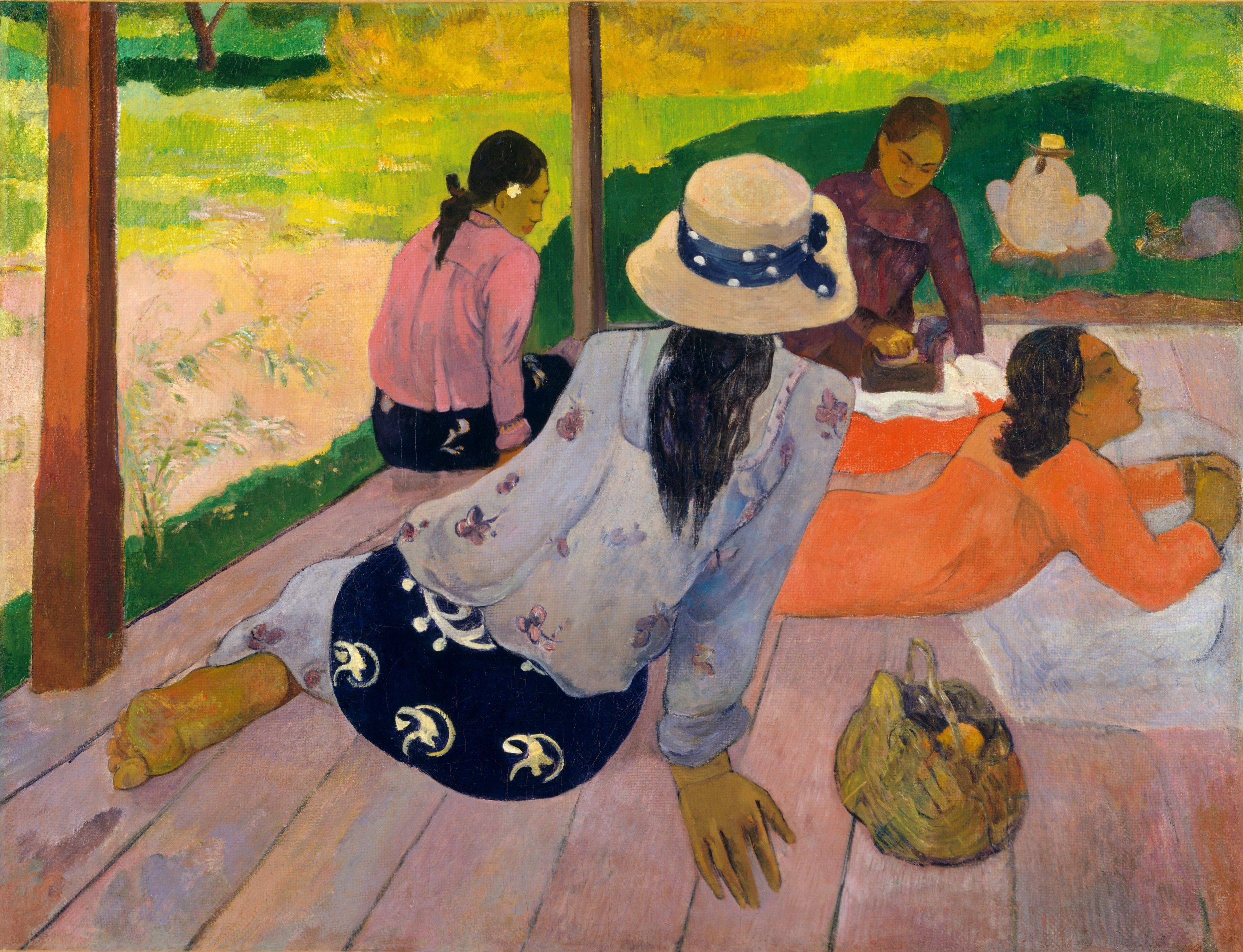 A3 Art Print titled The Siesta by Paul Gauguin for room decor