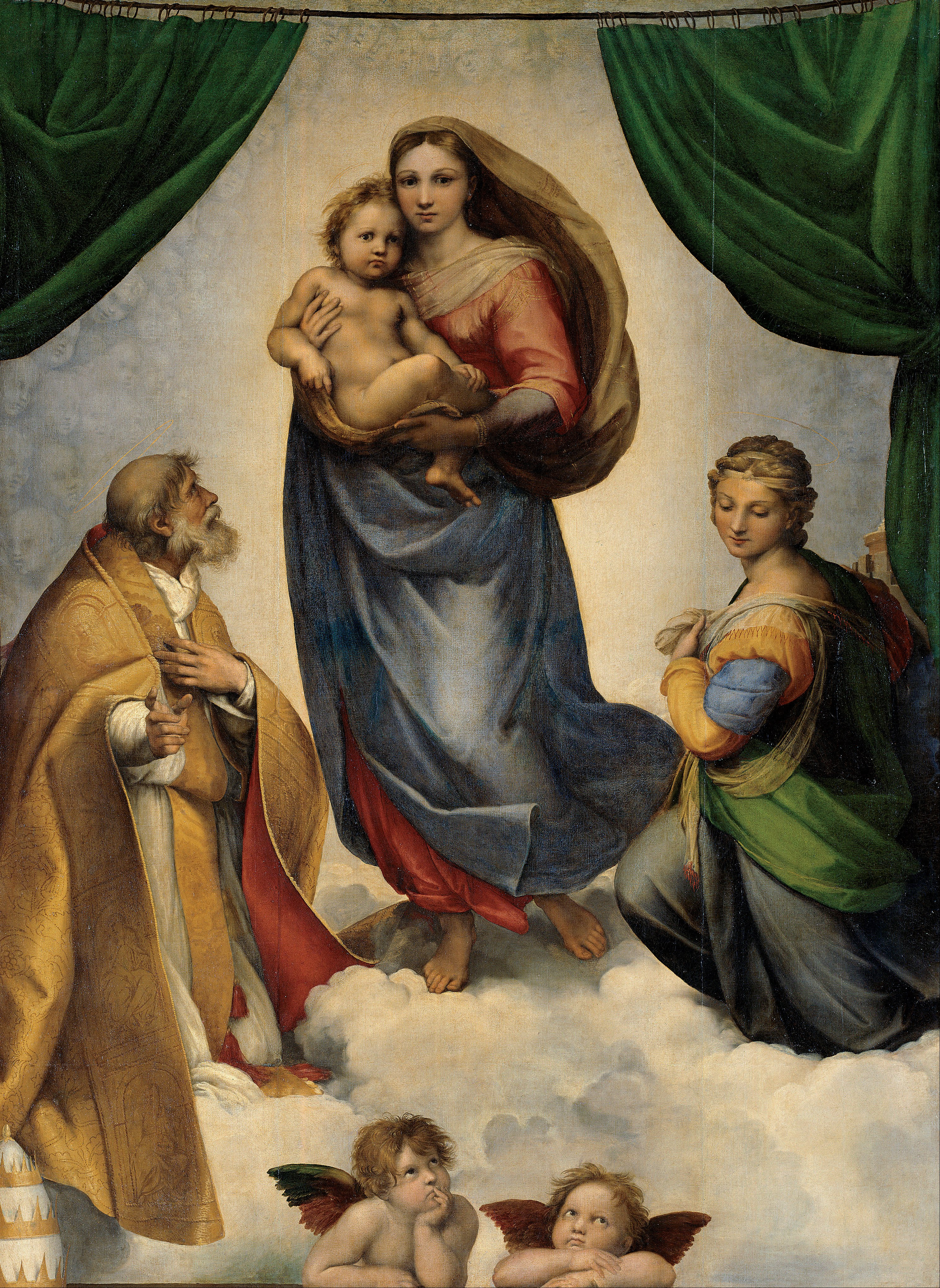 A3 Art Print titled The Sistine Madonna by Raphael for room decor