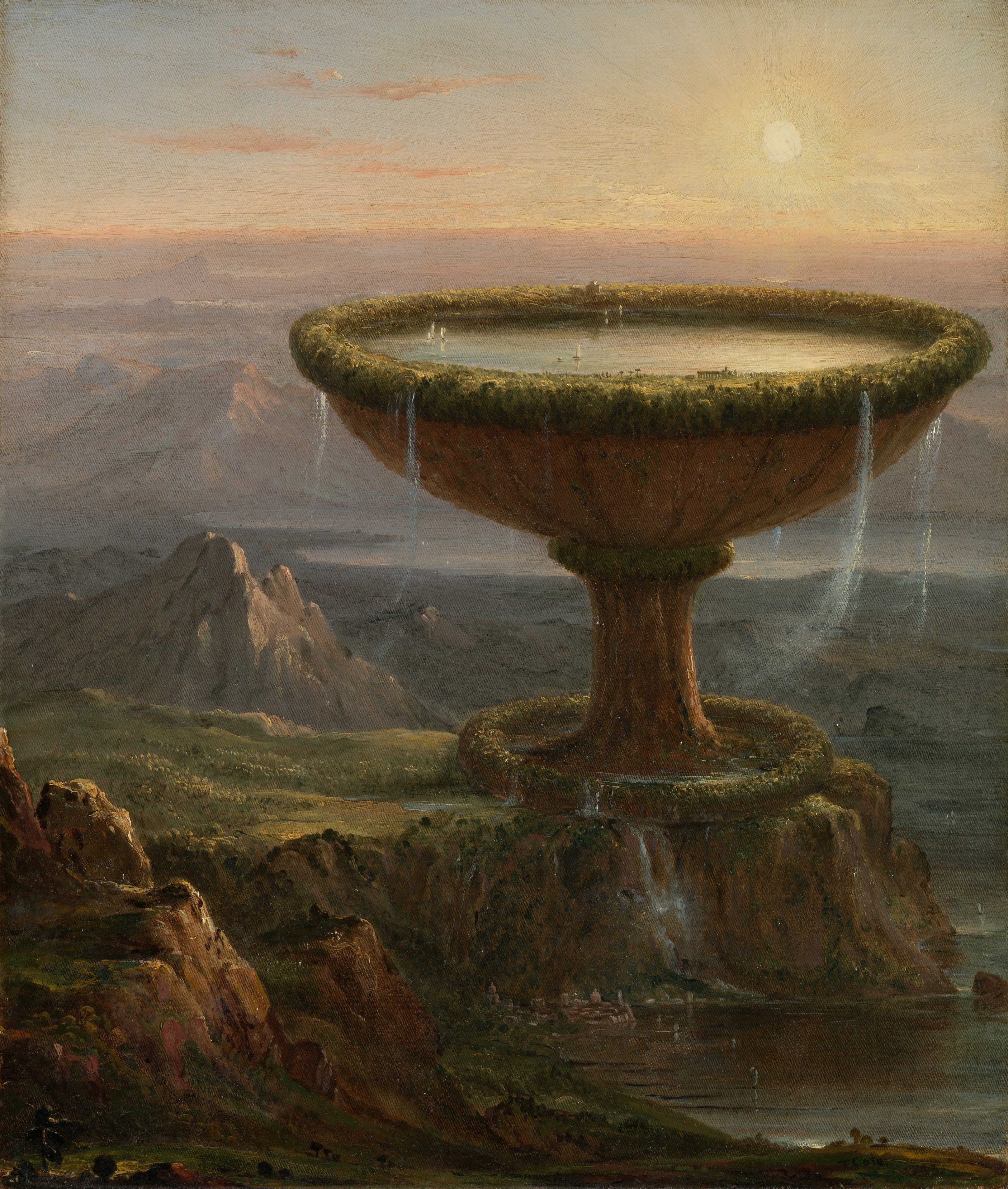 A3 Art Print titled The Titan's Goblet by Thomas Cole for room decor