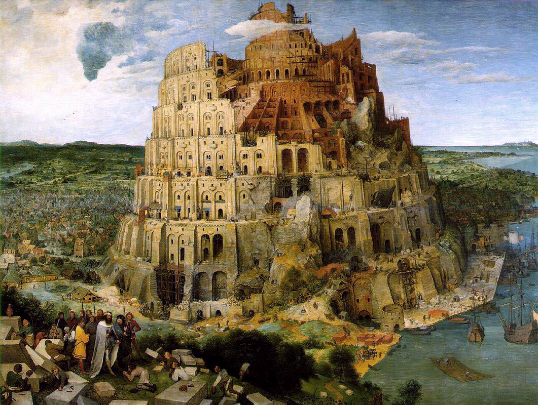 A3 Art Print titled The Tower of Babel by Pieter Bruegel the Elder for room decor