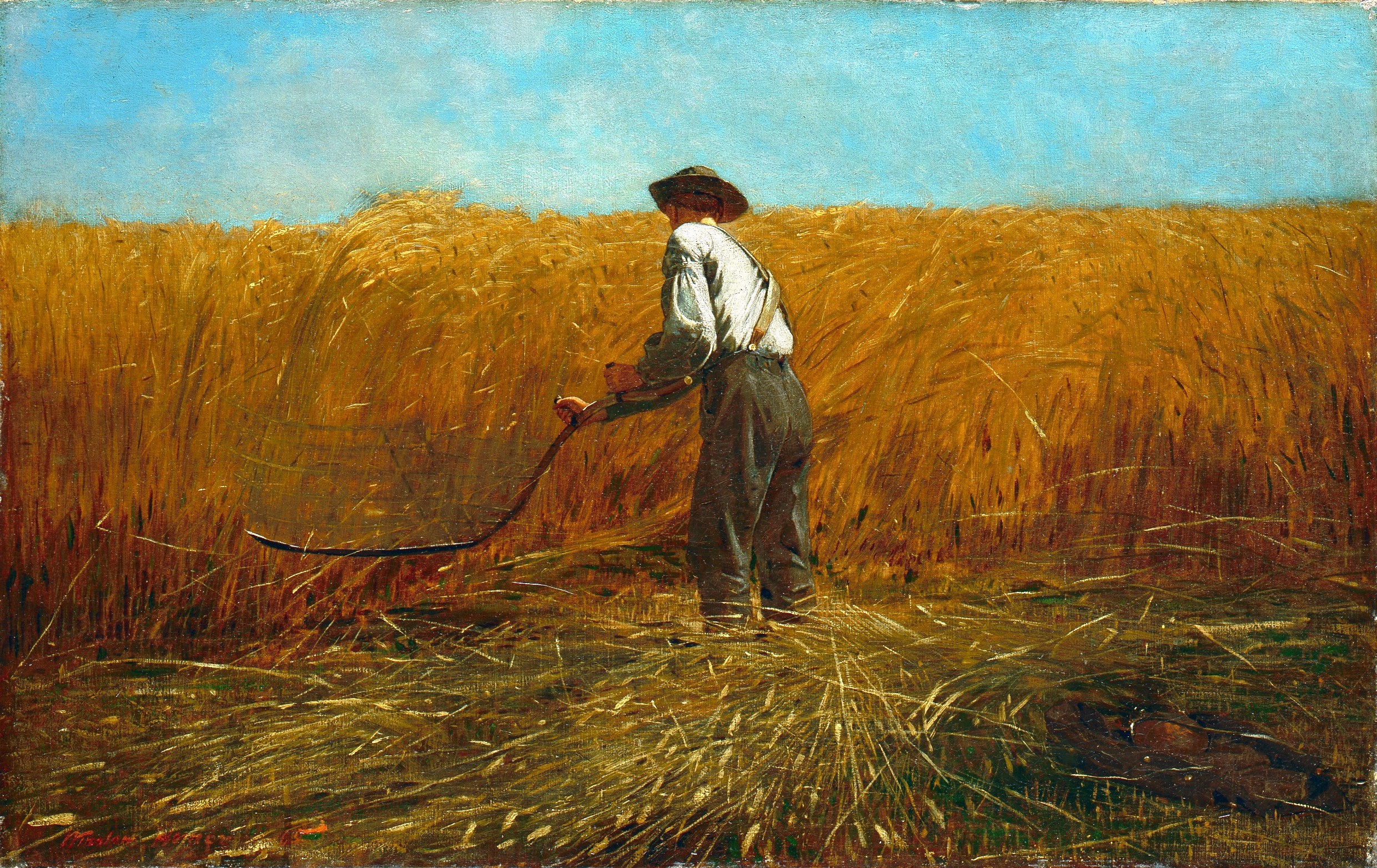 A3 Art Print titled The Veteran in a New Field by Winslow Homer for room decor