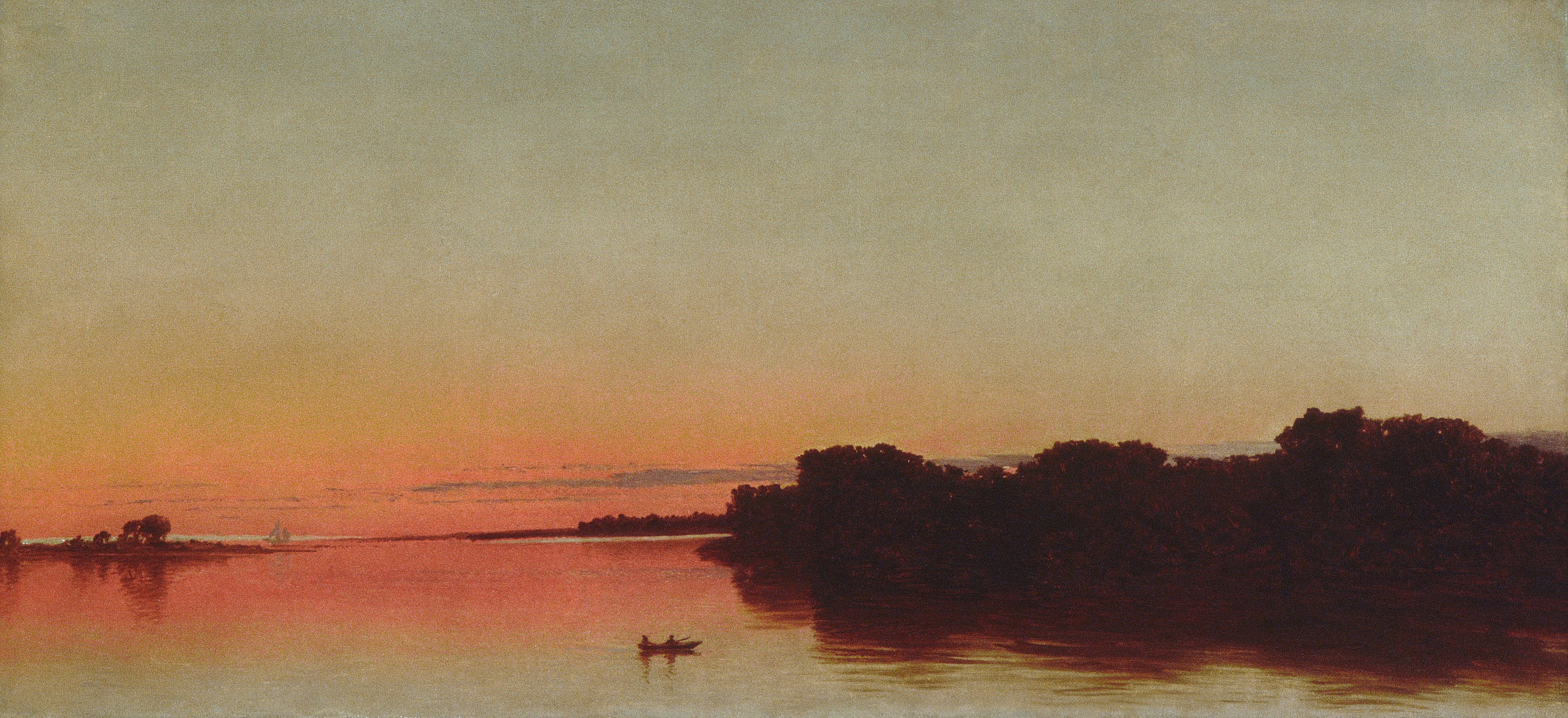 A3 Art Print titled Twilight on the Sound by John Frederick Kensett for room decor