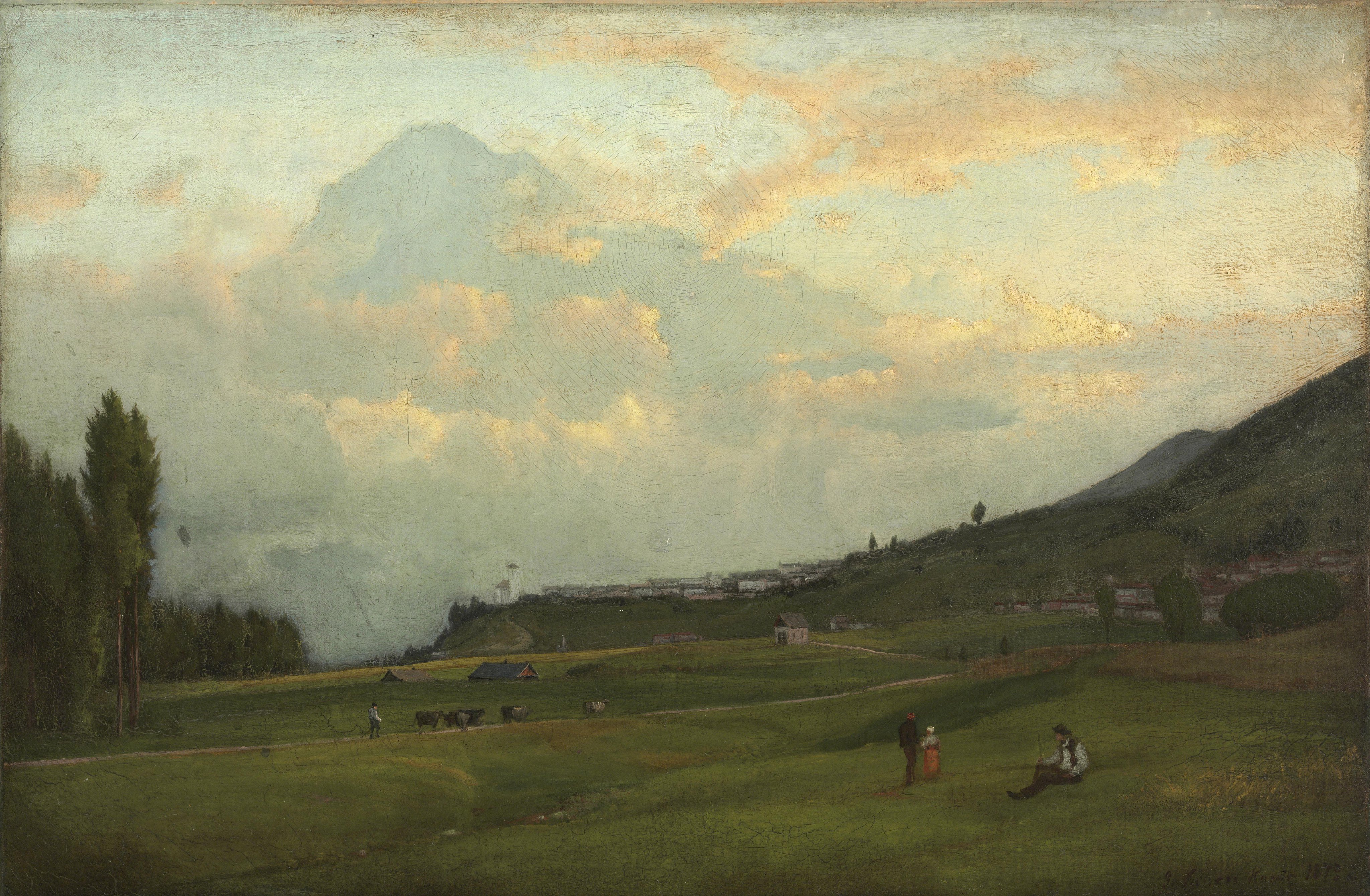 A3 Art Print titled Valley of Cadore, Italy by George Inness for room decor