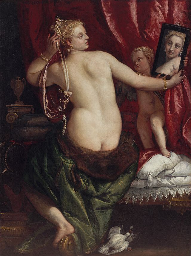 A3 Art Print titled Venus with a mirror by Paolo Veronese for room decor