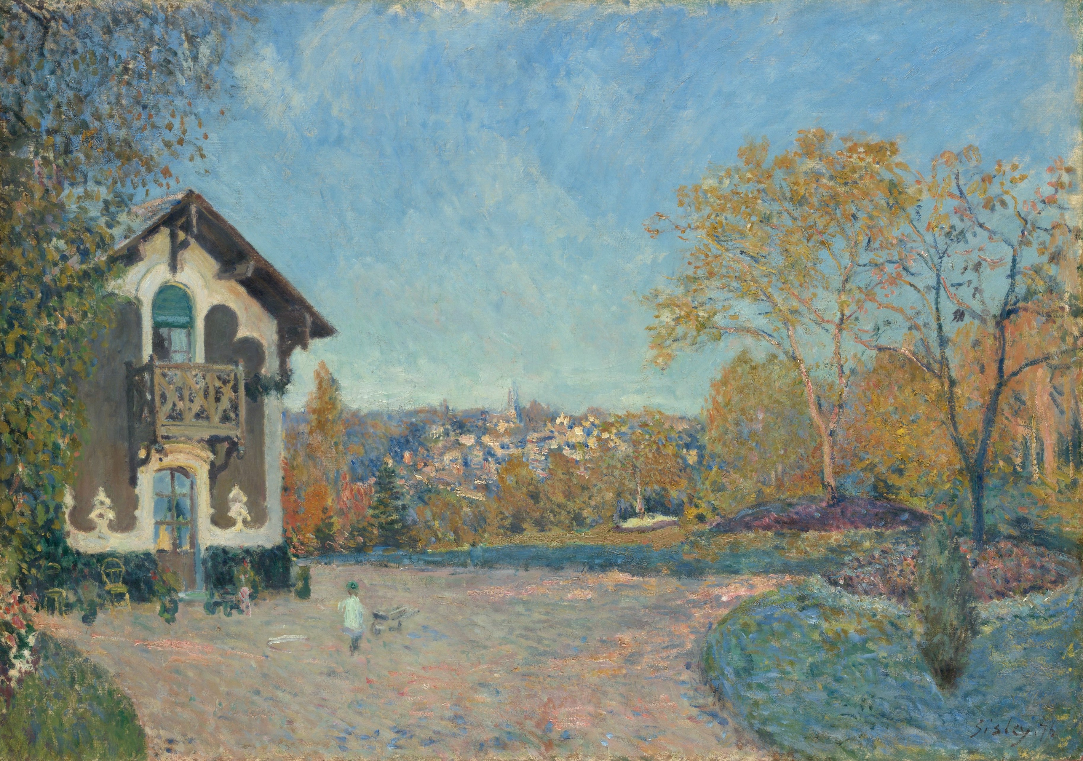 A3 Art Print titled View of Marly le Roi by Alfred Sisley for room decor