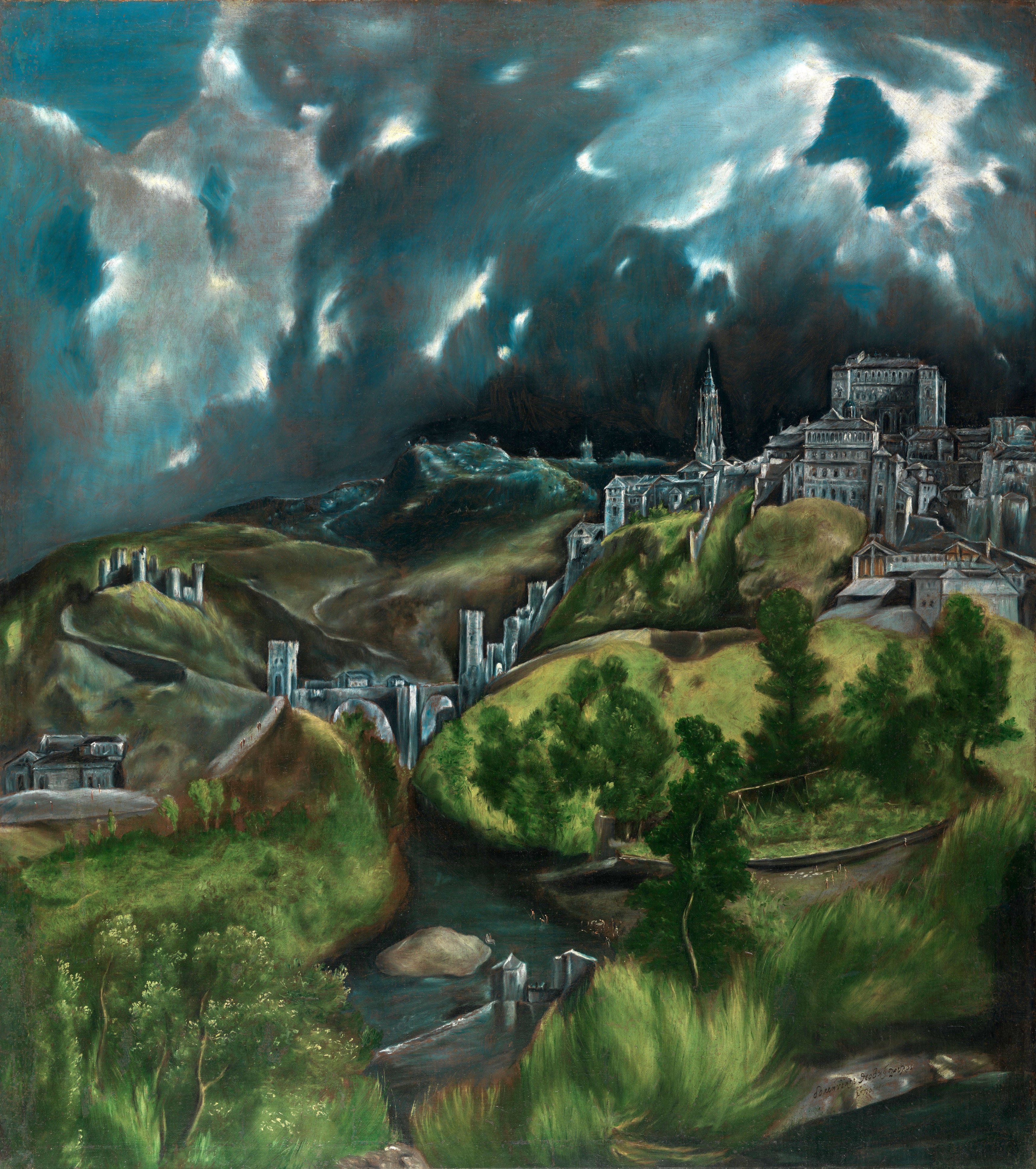 A3 Art Print titled View of Toledo by El Greco for room decor