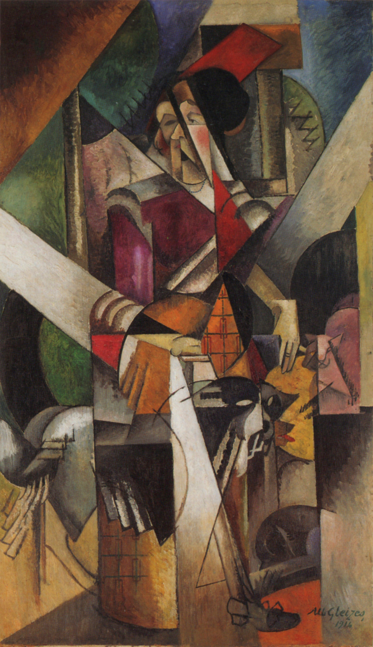 A3 Art Print titled Woman with animals by Albert Gleizes for room decor