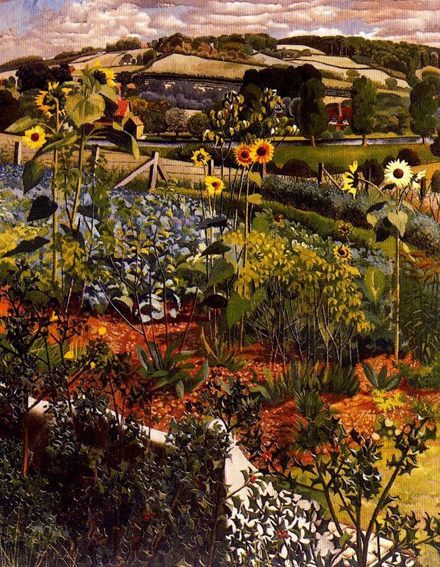 A3 Art Print titled Rowborough, Cookham by Stanley Spencer for room decor