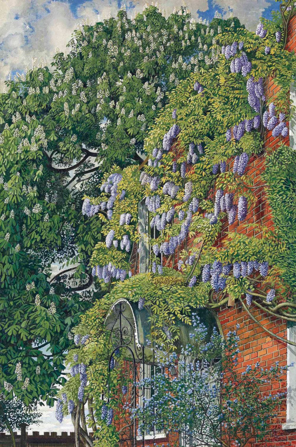 A3 Art Print titled Wisteria at Englefield by Stanley Spencer for room decor