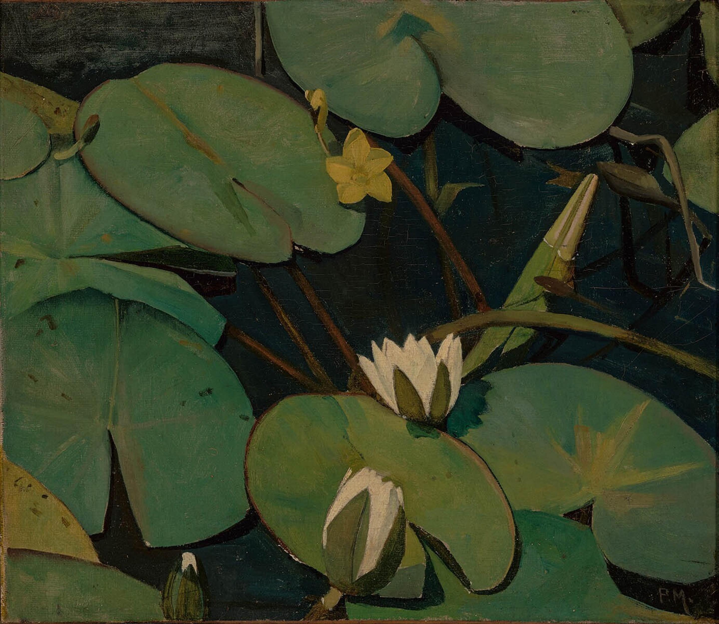 A3 Art Print titled Waterlilies by Piet Meiners for room decor