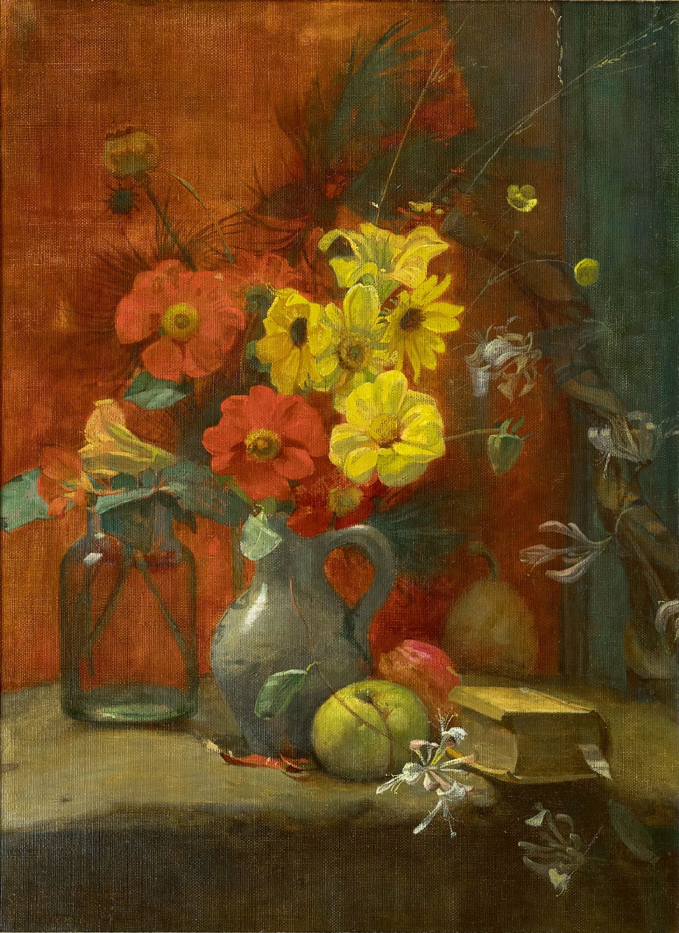 A3 Art Print titled Flower still life by Piet Meiners for room decor
