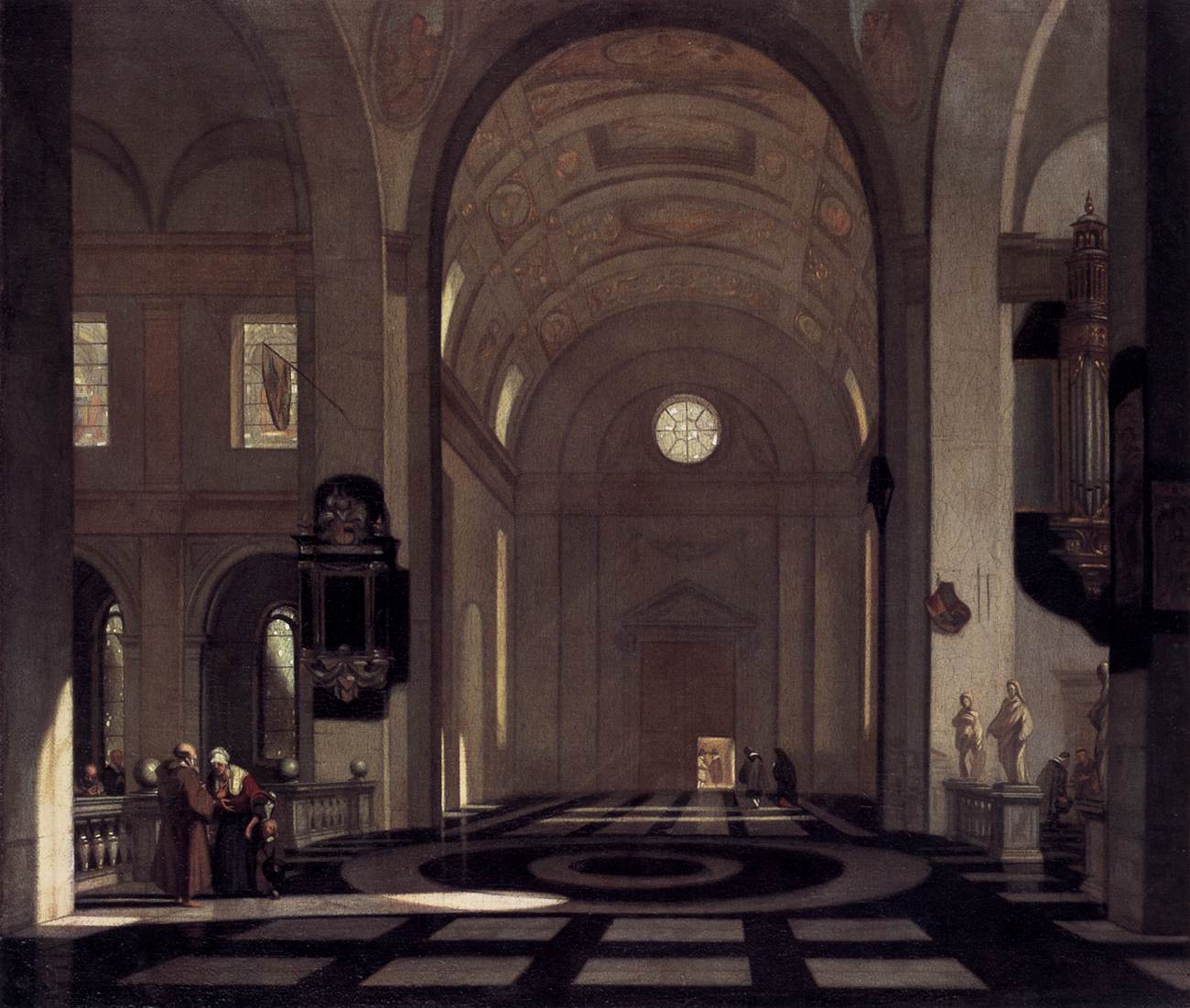 A3 Art Print titled Interior of a Baroque Church by Emanuel de Witte for room decor