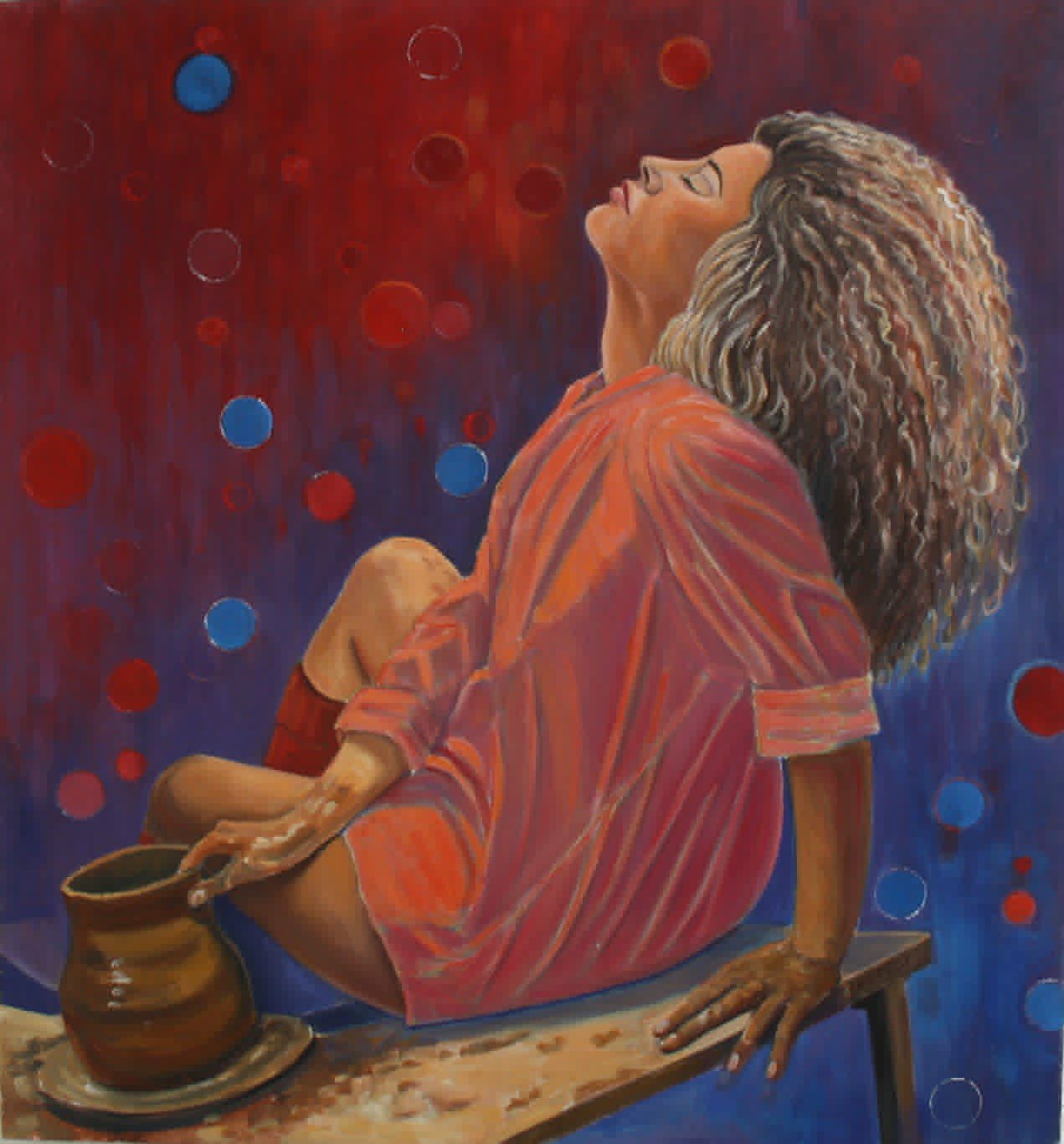 Original Painting titled Muse by F.K.