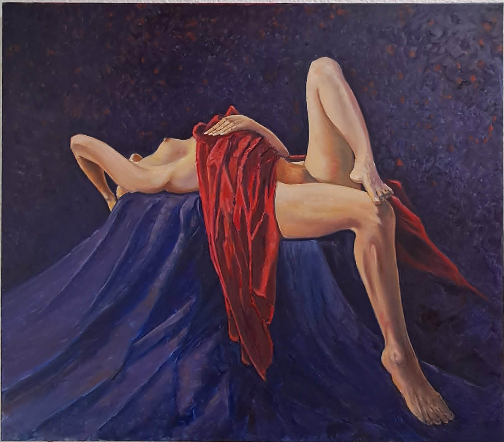 Original Painting titled She and Her Charms by F.K.