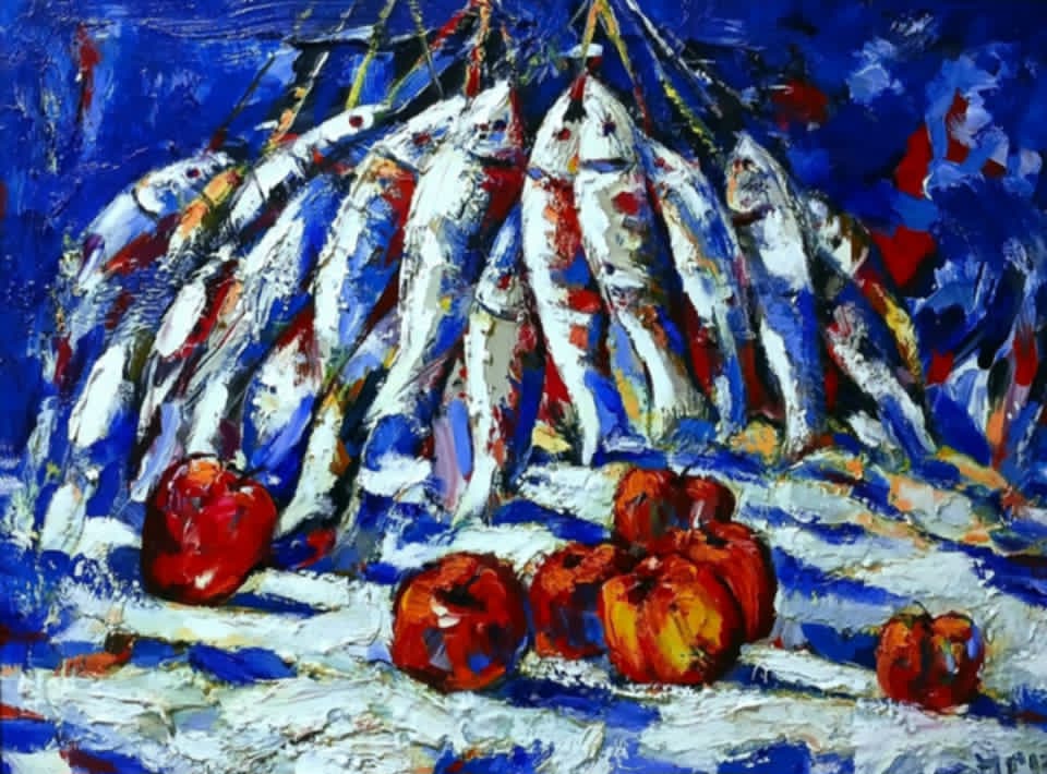 Original Painting titled Catch of the Day by B.A.
