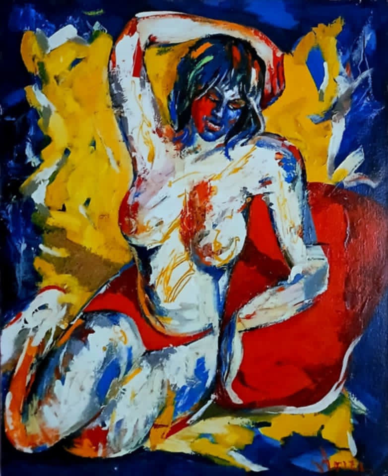 Original Painting titled Nude by B.A.