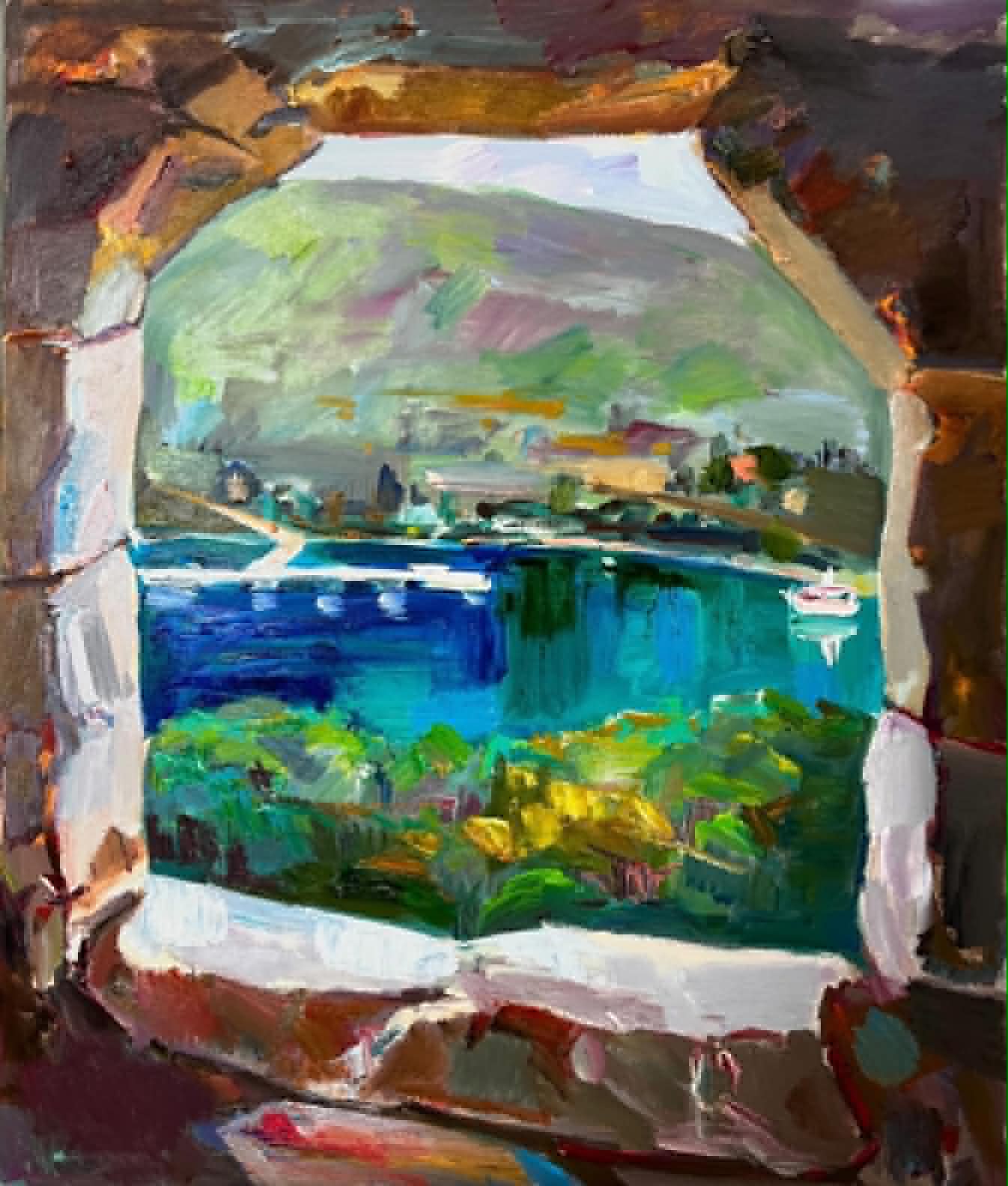 Original Painting titled Window of Pasha by R.R.