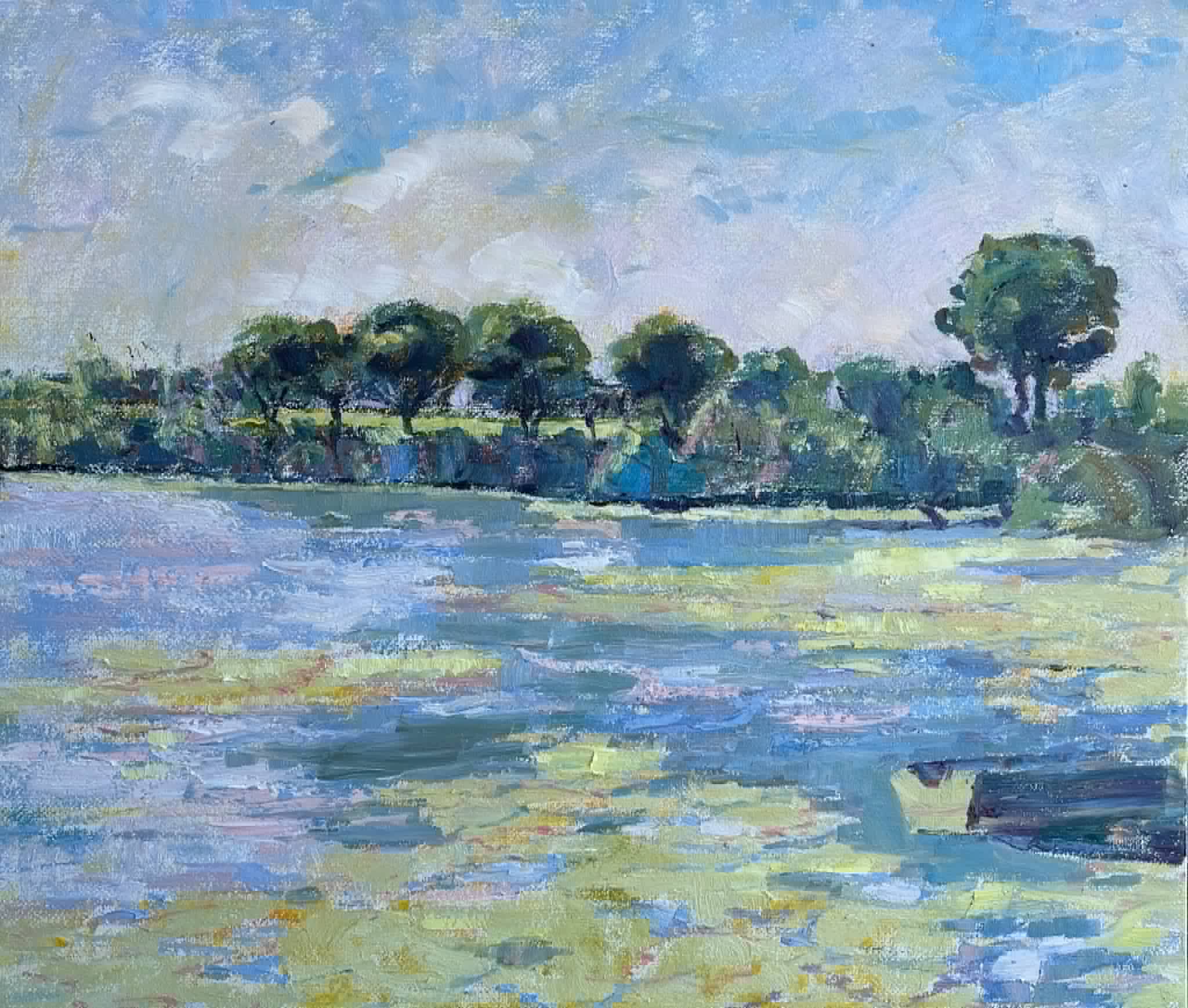 Original Painting titled Shengjin Laguna 2 by Z.E.