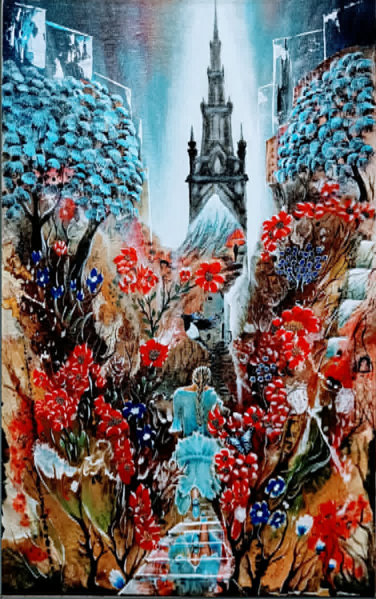 Original Painting titled Princess Garden by M.L.