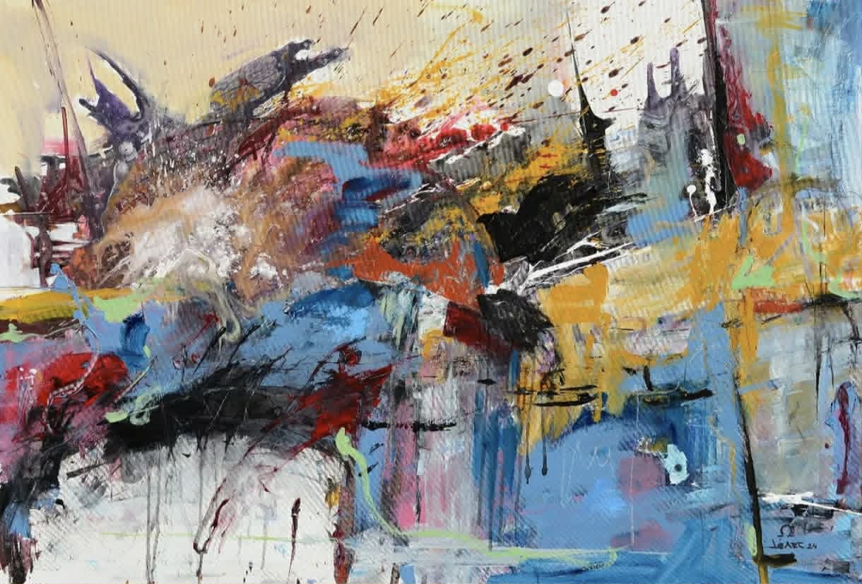 Original Painting titled Liquid Tension by L.H.