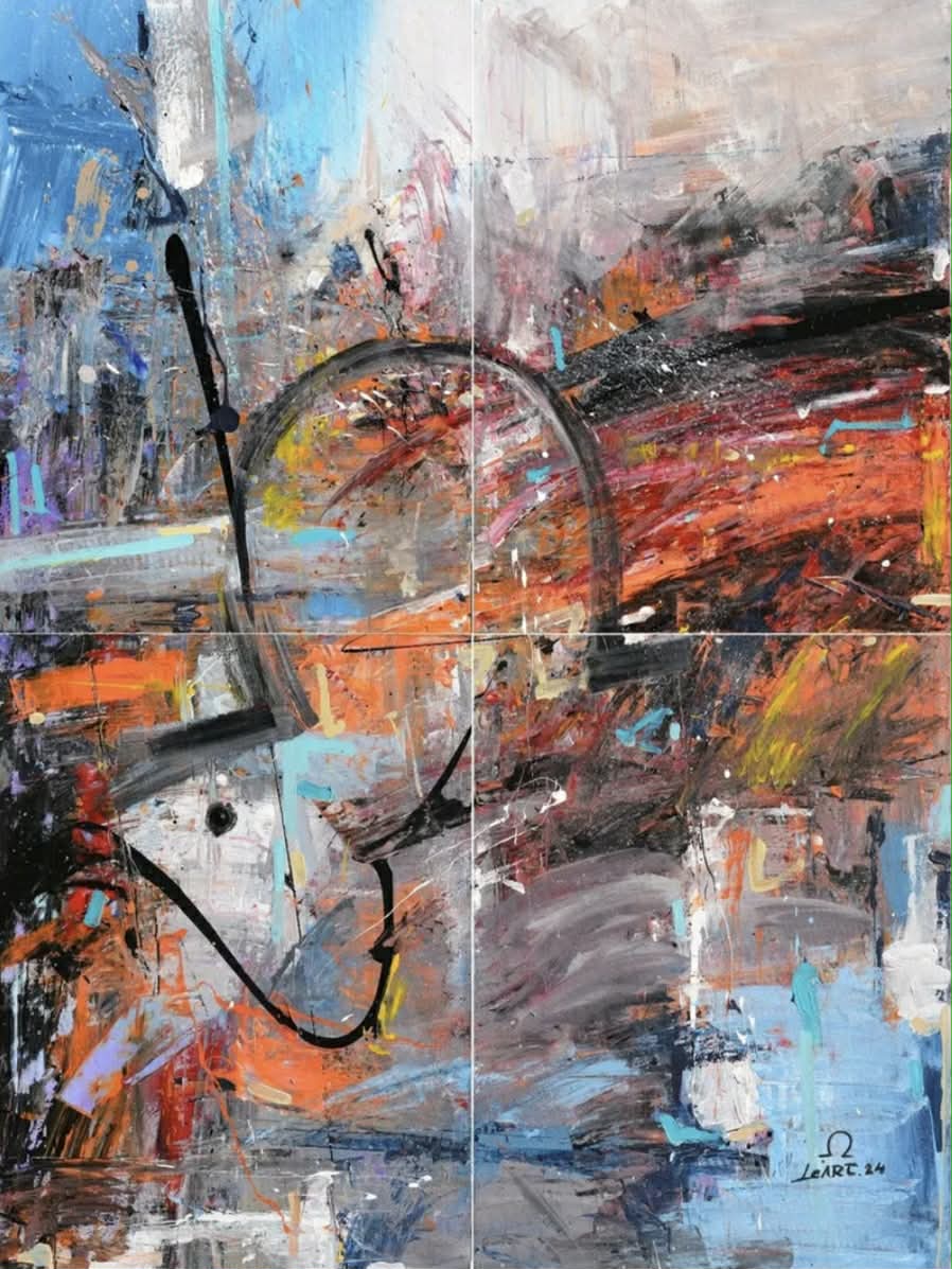 Original Painting titled Eternity (4 pieces) by L.H.
