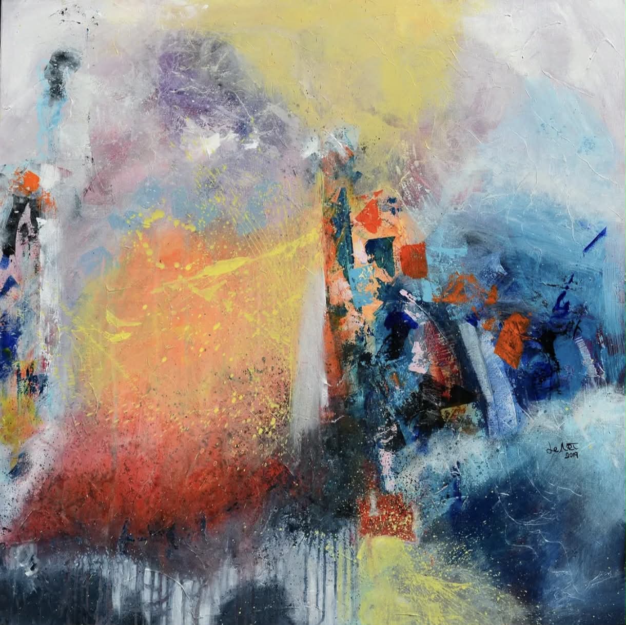 Original Painting titled Damnationgame by L.H.