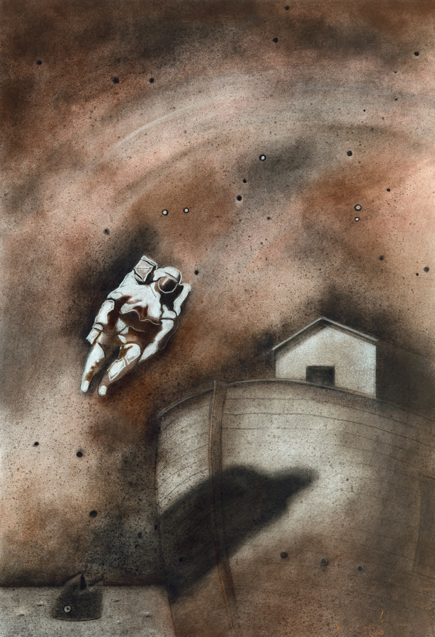 Original Painting titled Noah makes an appointment by G.L.