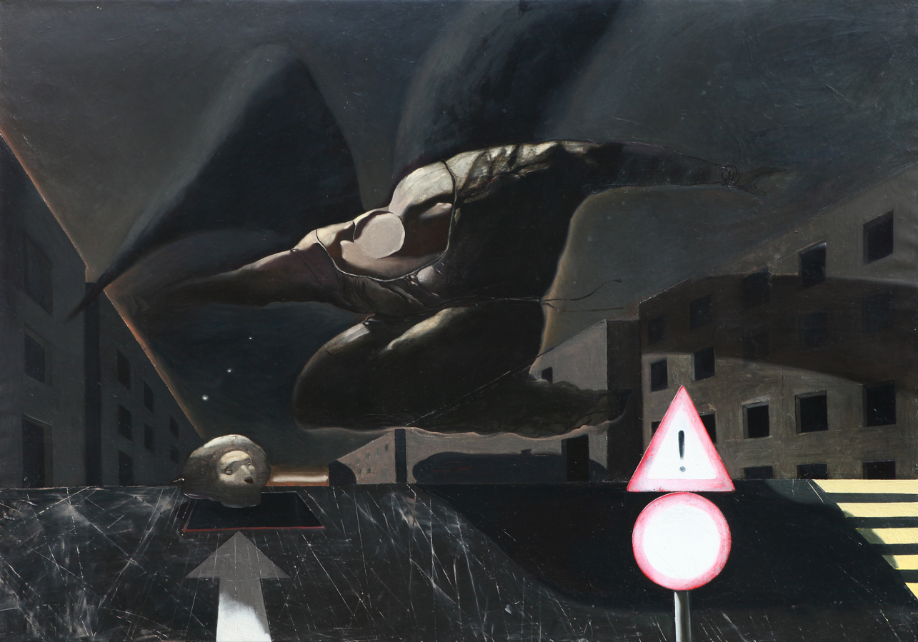 Original Painting titled Return to the Scene of the Crime by G.L.