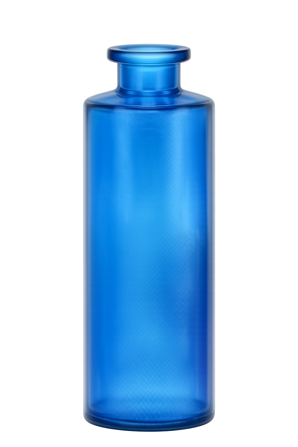 Decorative Object titled Textured Cobalt Blue Glass Vase by Art For My Room with orange, blue, yellow tones for room decor
