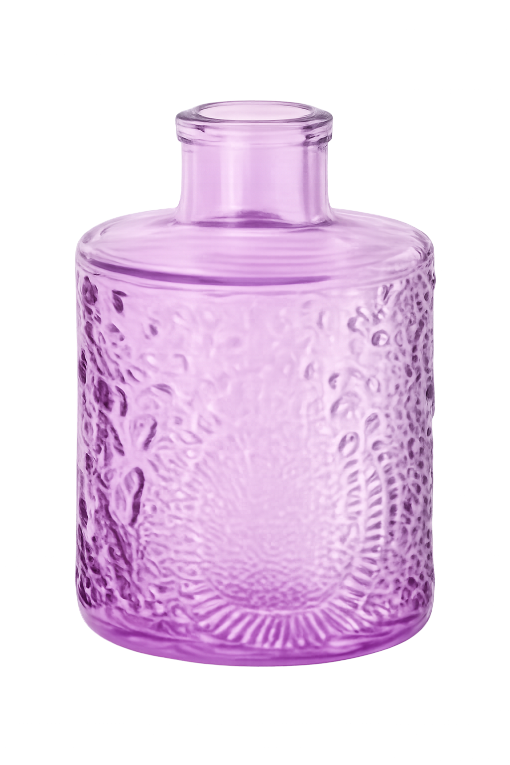 Decorative Object titled Vibrant Purple Glass Vase by Art For My Room with white, gray, black tones for room decor