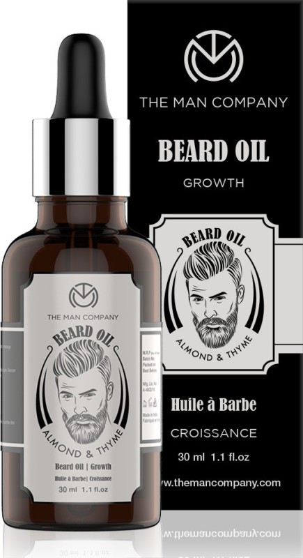 The Man Company 100% Natural Beard Growth Oil - (Almond and Thyme) Hair Oil Price in India