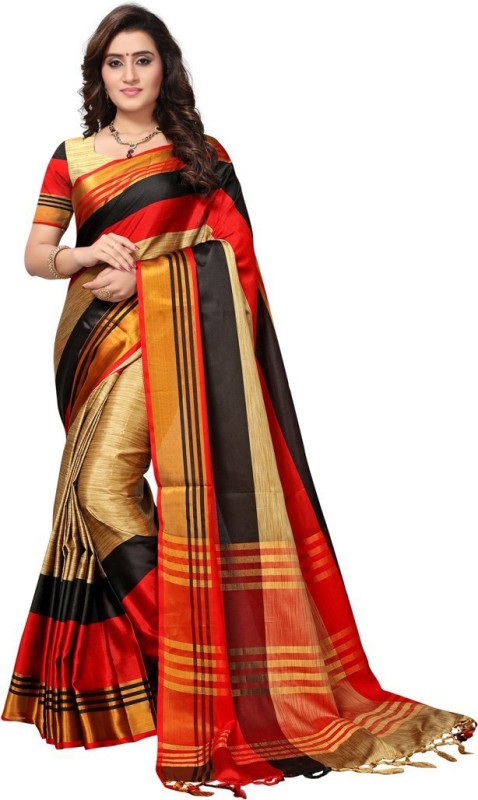 Self Design Kanjivaram Poly Silk Saree Price in India