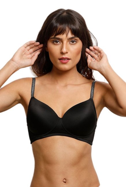 Zivame Black Non Wired Padded Bra Price in India