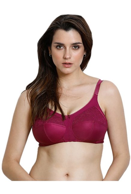 Zivame Purple Non Wired Non Padded Full Coverage Bra Price in India