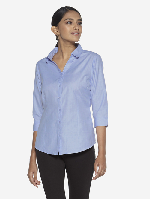Wardrobe by Westside Light Blue Lucy Shirt Price in India