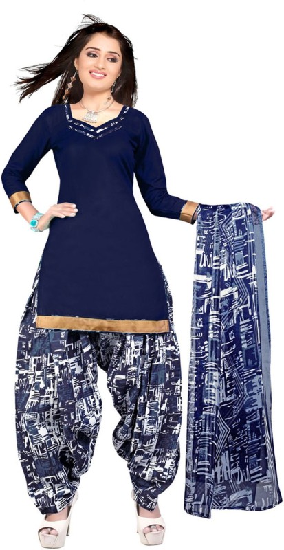 Saara Polycotton Solid Kurta & Patiyala Material Price in India