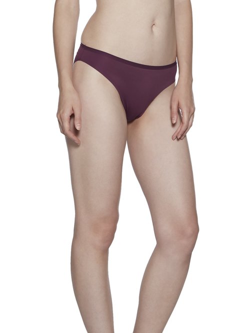 Wunderlove by Westside Burgundy Hi-Leg Invisible Briefs Price in India