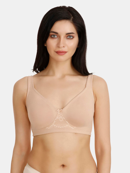 Zivame Beige Non Wired Non Padded Minimizer Bra Price in India